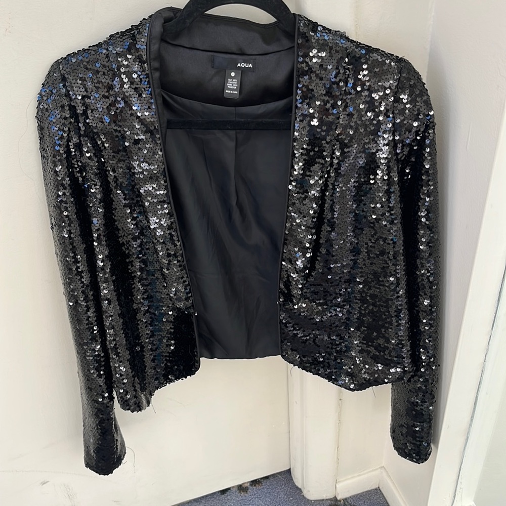 Black aqua blazer size XS